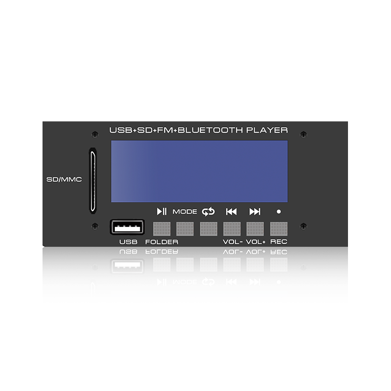 LCD6228: Šesťtlačidlový SD/USB konektor MP3 prehrávač s LCD obrazovkou s Bluetooth, TWS