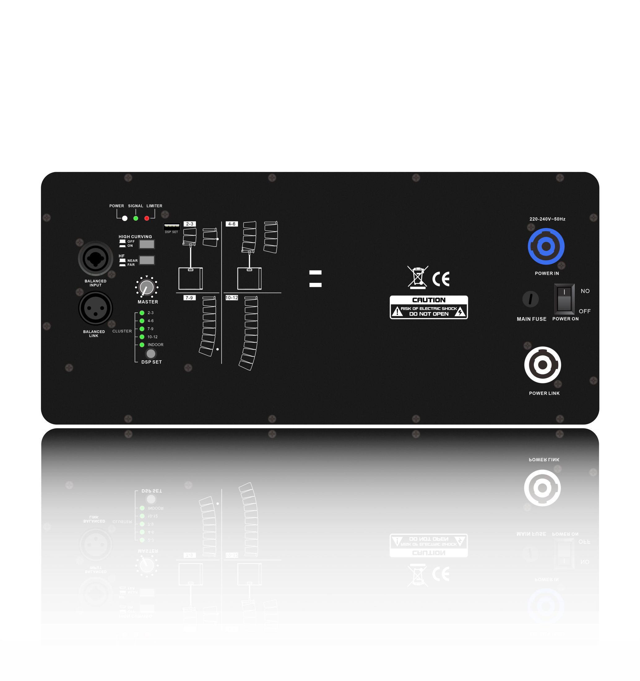Výkonový zosilňovač HDL10-A Professional Line Array System