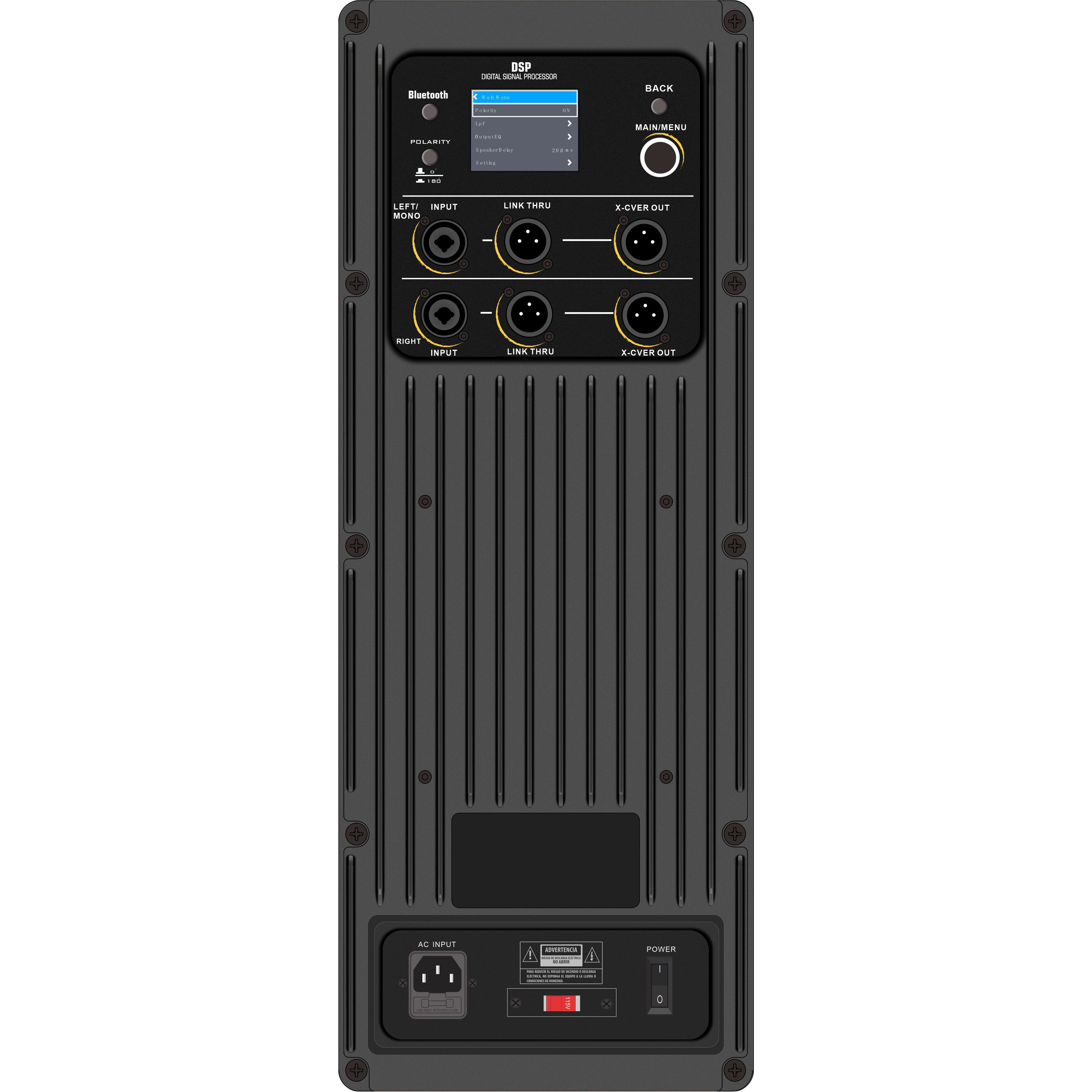 Subwooferový zosilňovač DSP2504SUB DSP Pro
