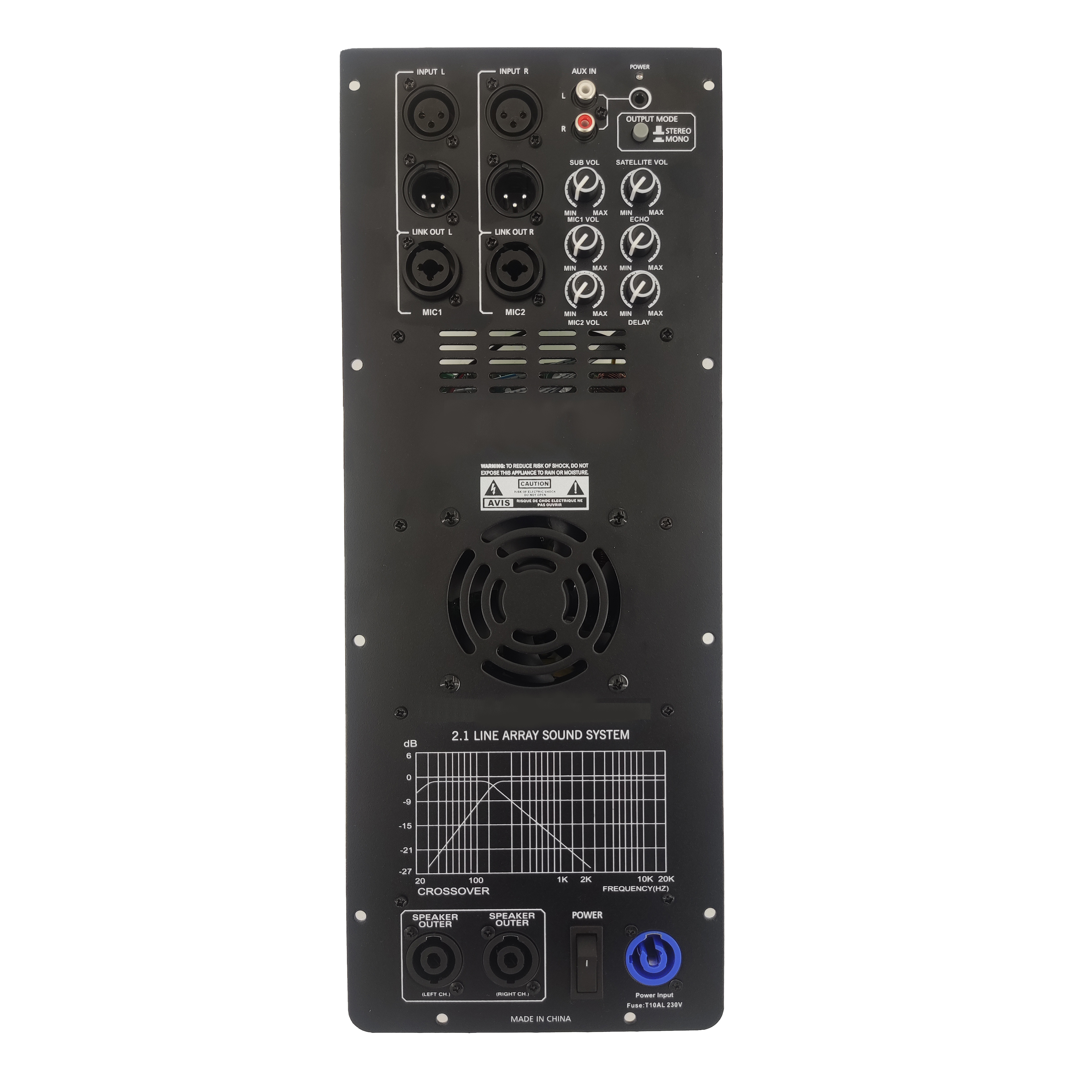 DSP1908-2.1 Pro Active Line Array výkonový zosilňovač